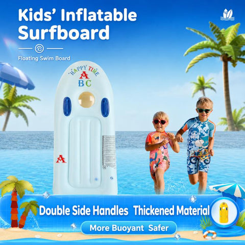 Outdoor Kids Dual Handles PVC Inflatable Surfboard