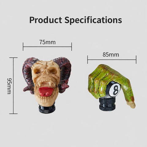 Car Customized Modified Manual / Automatic Gear Shift Knob, Ram Head, Hand