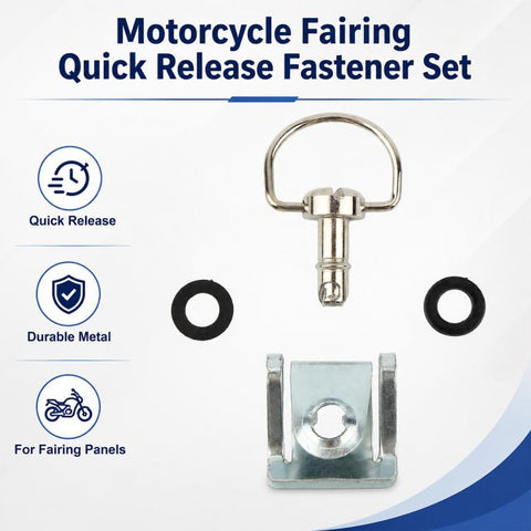 17mm Motorcycle Quick Release Screws FRP 1/4 D-ring Turn Race Fairing Fastener