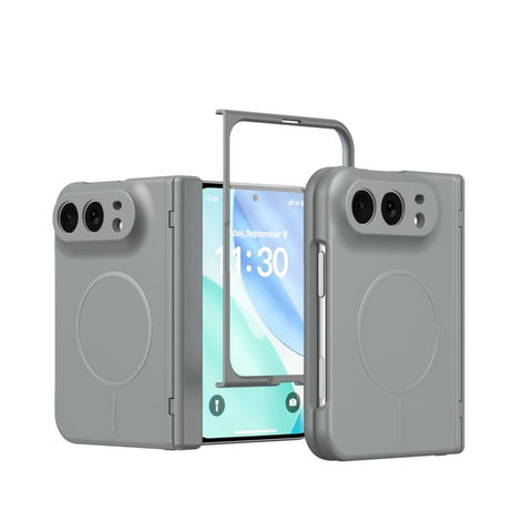 Full Cover HD Integrated Magnetic Hinge Folding Phone Case, For iPhone Duo