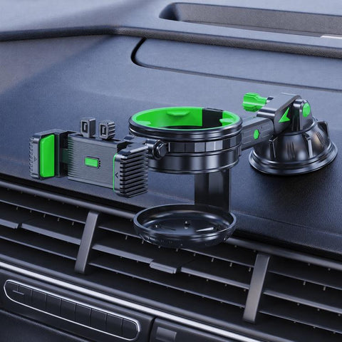 Car Dashboard / Windshield Suction Cup Phone and Water Cup Holder, Extension Rod, Short Rod