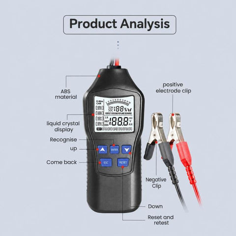High-Precision Intelligent Battery Tester, For Electric and Gasoline Car, For Gasoline Car