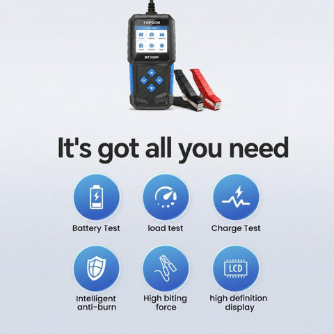 High-Precision Intelligent Battery Tester, For Electric and Gasoline Car, For Gasoline Car