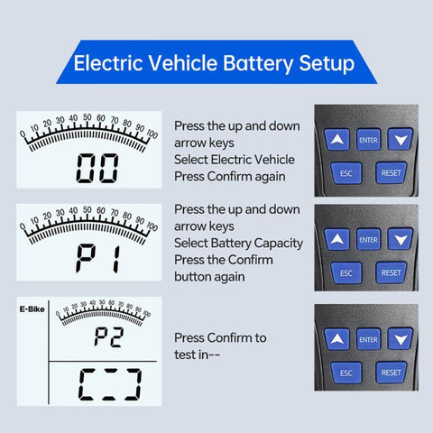 High-Precision Intelligent Battery Tester, For Electric and Gasoline Car, For Gasoline Car