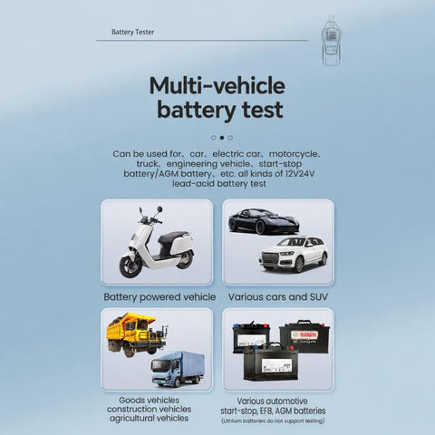 High-Precision Intelligent Battery Tester, For Electric and Gasoline Car, For Gasoline Car