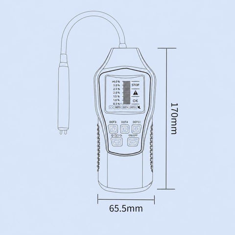 Digital Display Car Brake Fluid Tester Brake Fluid Water Content Tester