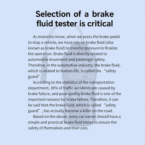 Digital Display Car Brake Fluid Tester Brake Fluid Water Content Tester