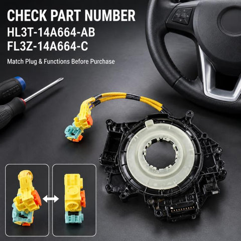 Car Steering Wheel Airbag Clock Spring Spiral Cable HL3T14A664AB, For Ford Expedition