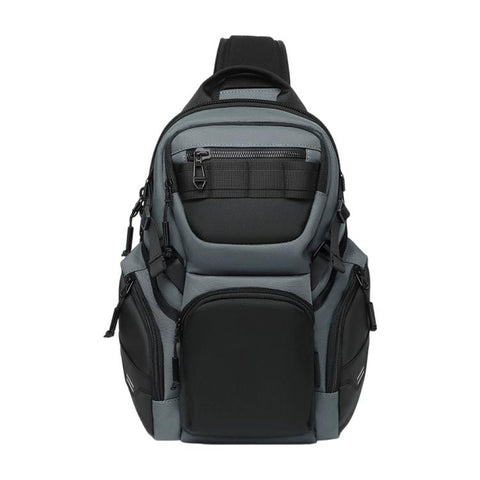OZUKO Men 12L Large Capacity Multifunctional Outdoor Cycling Crossbody Chest Bag