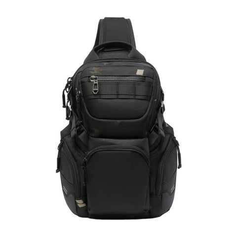OZUKO Men 12L Large Capacity Multifunctional Outdoor Cycling Crossbody Chest Bag