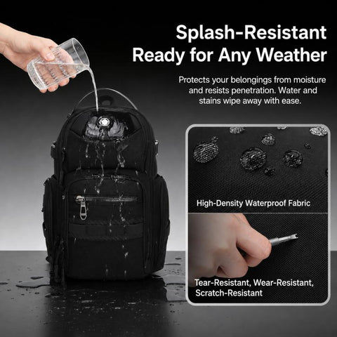OZUKO Men 11L Large Capacity Outdoor Techwear Commuter Crossbody Chest Bag