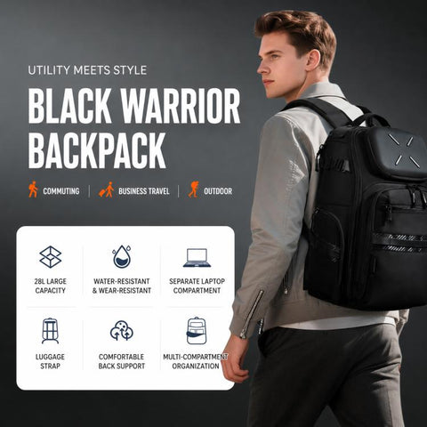 OZUKO Men Large Capacity Waterproof Laptop Backpack Commuter & School Bag