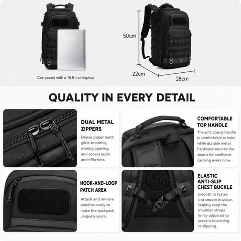 OZUKO Waterproof Large Capacity Outdoor Hiking Backpack