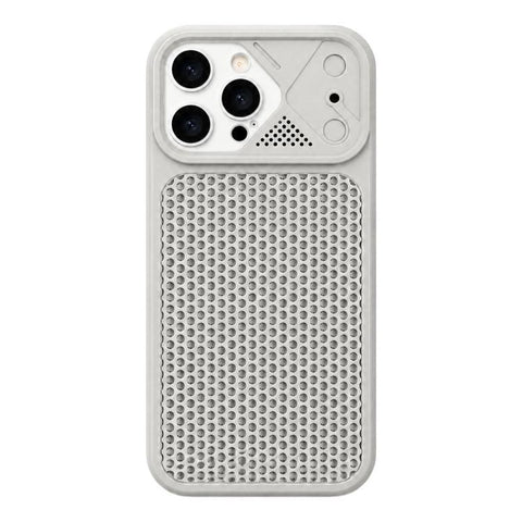 Mecha Style Heat Dissipation Mesh TPU Phone Case, For iPhone 16 Pro Max, For iPhone 16 Pro, For iPhone 16, For iPhone 15 Pro Max, For iPhone 15 Pro, For iPhone 15