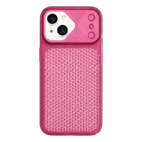 Mecha Style Heat Dissipation Mesh TPU Phone Case, For iPhone 16 Pro Max, For iPhone 16 Pro, For iPhone 16, For iPhone 15 Pro Max, For iPhone 15 Pro, For iPhone 15