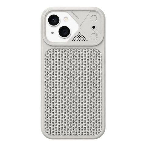 Mecha Style Heat Dissipation Mesh TPU Phone Case, For iPhone 16 Pro Max, For iPhone 16 Pro, For iPhone 16, For iPhone 15 Pro Max, For iPhone 15 Pro, For iPhone 15