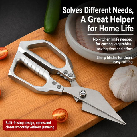LsCook Multifunctional 3Cr13 Stainless Steel Kitchen Poultry Shears, Kitchen Poultry Shears