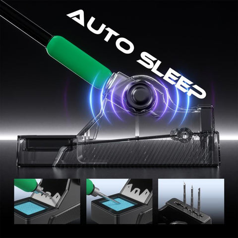 MECHANIC AirNova MAX 1200W Dual-Station Intelligent Control Hot Air Soldering Iron Rework Station, EU Plug, US Plug