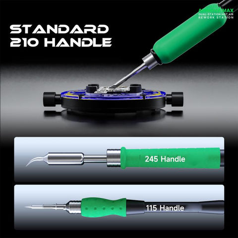 MECHANIC AirNova MAX 1200W Dual-Station Intelligent Control Hot Air Soldering Iron Rework Station, EU Plug, US Plug