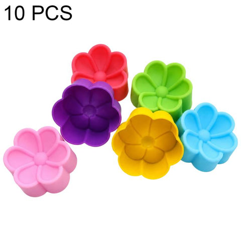 10 PCS/Pack High-Temperature Flower Silicone Mold