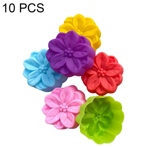 10 PCS/Pack High-Temperature Flower Silicone Mold