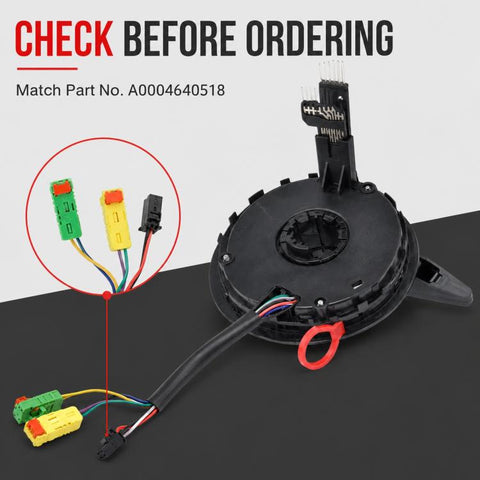 Car Steering Wheel Airbag Clock Spring Spiral Cable A0004640518, For Mercedes-Benz