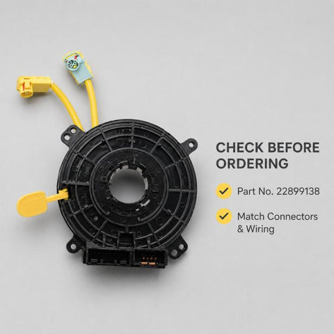 Car Steering Wheel Airbag Clock Spring Spiral Cable 22899138, For Buick / Chevrolet / GMC