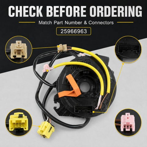Car Steering Wheel Airbag Clock Spring Spiral Cable 25966963, For Cadillac / Chevrolet