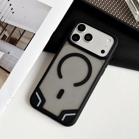 Armor 2 in 1 TPU Hybrid PC Frosted Magnetic Phone Case, For iPhone 18 Pro, For iPhone 18 Pro Max, For iPhone 17 Pro Max, For iPhone 17 Pro