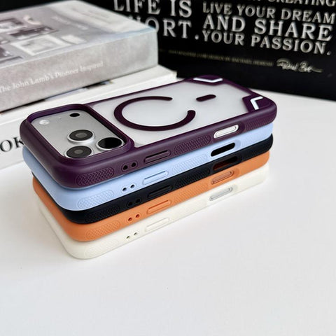 Armor 2 in 1 TPU Hybrid PC Frosted Magnetic Phone Case, For iPhone 18 Pro, For iPhone 18 Pro Max, For iPhone 17 Pro Max, For iPhone 17 Pro