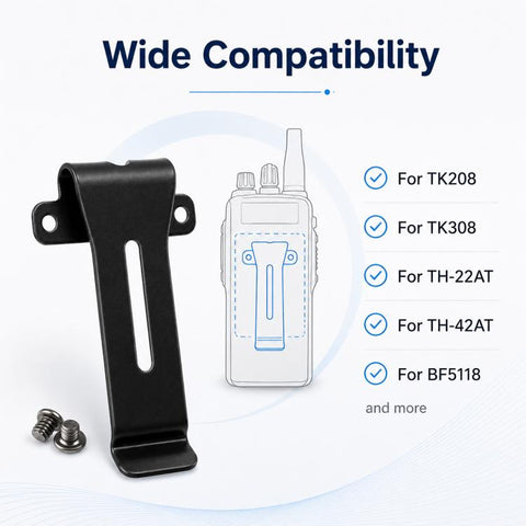 Walkie Talkie Back Clip Belt Clamp for Kenwood / Baofeng, For Kenwood / Baofeng