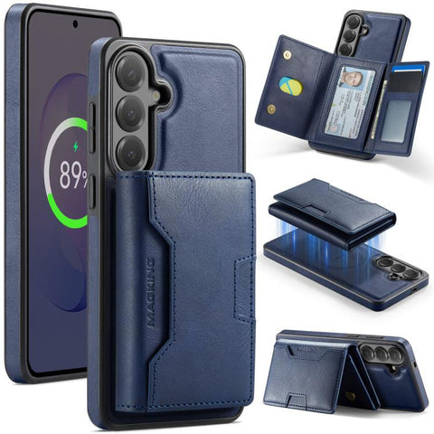 MAGKING K4 Series MagSafe RFID Tri-fold Card Bag Detachable Phone Case, For Galaxy S26 FE 5G