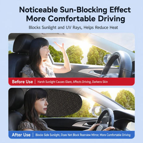 Universal Car Laser Privacy Curtain Window Shade Blackout Hheat-insulating Sunshade, Front Passenger Side 1 PC, Rear Row 1 Pair, Rear Row 1 PC, Front Row 1 Pair, Driver Side 1 PC