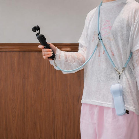 Xasurg Shock-proof Protective Cover with Storage Filter Box For DJI Osmo Pocket 4 / 3, Standard Set, Cover + Lanyard + Wrist Strap, Cover + Lanyard + Buckle