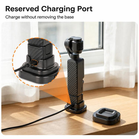 Xasurg Detachable Car Mount Base Desktop Stand, For DJI Osmo Pocket 4 / 3