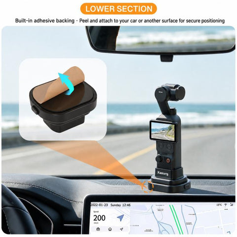 Xasurg Detachable Car Mount Base Desktop Stand, For DJI Osmo Pocket 4 / 3