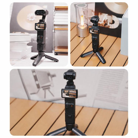 Xasurg Mini Handheld Tripod Pop-up Pocket Gimbal Desktop Holder with 1/4 inch Screw