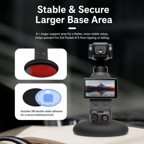 Xasurg Silicone Base Desktop Stand, For DJI Osmo Pocket 4 / 3