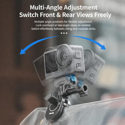Xasurg Universal Action Camera Motorcycle Windshield Clamp Mount