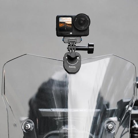 Xasurg Universal Action Camera Motorcycle Windshield Clamp Mount