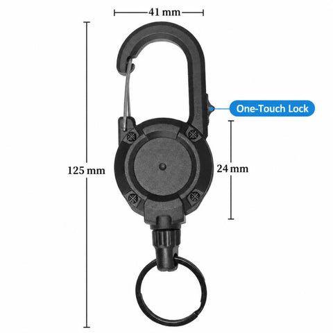 Xasurg Magnetic Backpack Retractable Clip For Insta360 Luna, DJI Pocket 4P / 4 / 3