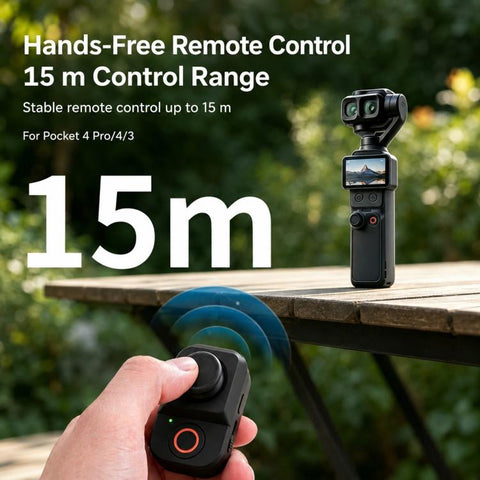 Xasurg Wireless Bluetooth Remote Control, For DJI Osmo Pocket 4P / 4 / 3