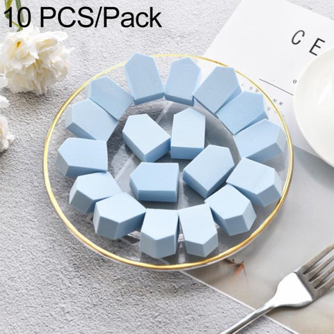 10 PCS/Pack Small-House Shaped Makeup Sponge Ultra-Soft Beauty Blender Puff