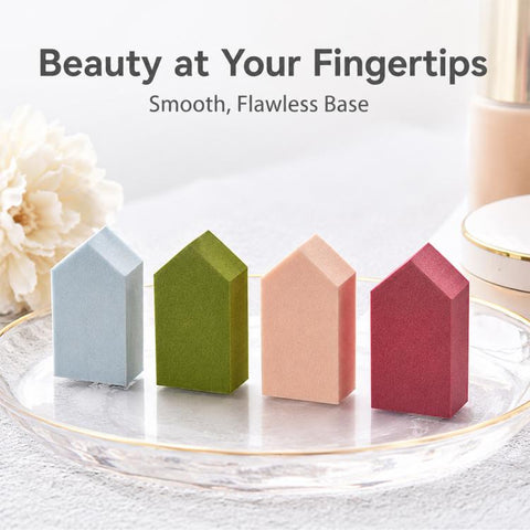 10 PCS/Pack Small-House Shaped Makeup Sponge Ultra-Soft Beauty Blender Puff