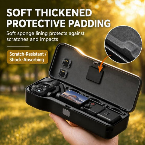 Xasurg Protective Storage Box Cover with Filter & Card Slots, For DJI Osmo Pocket 4P