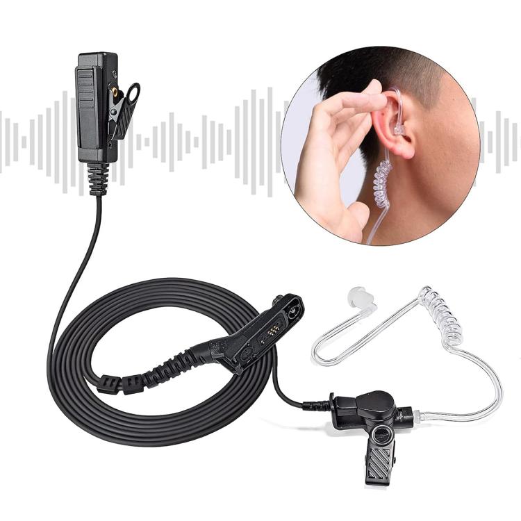 Walkie-Talkie Transparent Acoustic Tube Earpiece, For Motorola APX8000