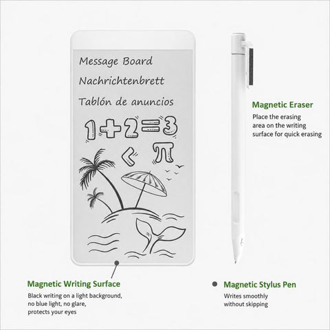 5.5-inch Magnetic Shorthand Whiteboard, Paperless Drafting Board, 5.5 inch