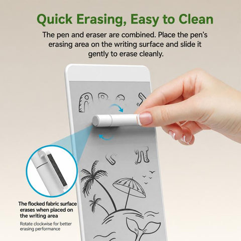 5.5-inch Magnetic Shorthand Whiteboard, Paperless Drafting Board, 5.5 inch