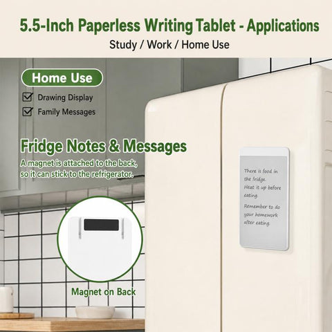 5.5-inch Magnetic Shorthand Whiteboard, Paperless Drafting Board, 5.5 inch