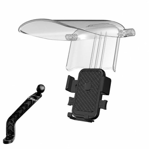 Motorcycle / Bike Navigation Phone Holder with Sunshade, Handlebar, Rearview Mirror, Drawstring
